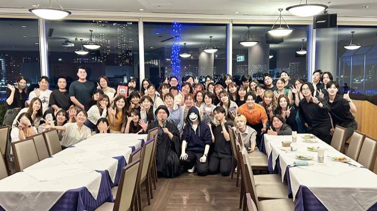 作業会後の懇親会の様子